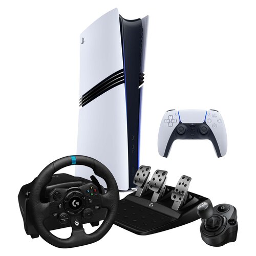 Konsola SONY PlayStation 5 Pro + Kierownica LOGITECH G923 + Shifter Bundle (PC/PS4/PS5)