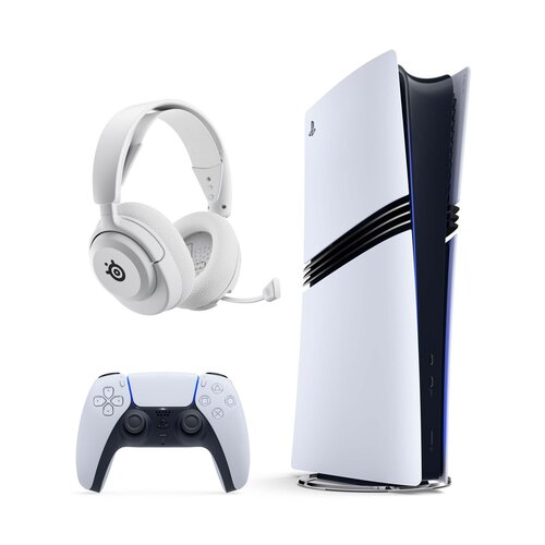 Konsola SONY PlayStation 5 Pro + Słuchawki STEELSERIES Arctis Nova 5P Wireless, Nauszne, Dźwięk przestrzenny Biały