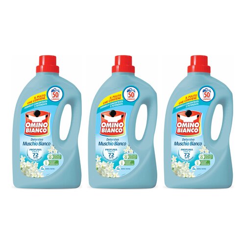 Płyn do prania OMINO BIANCO Muschio Bianco 3 x 2000 ml