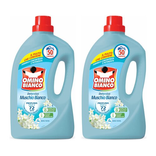 Płyn do prania OMINO BIANCO Muschio Bianco 2 x 2000 ml