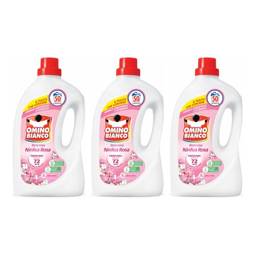 Płyn do prania OMINO BIANCO Ninfea Rosa 3 x 2000 ml