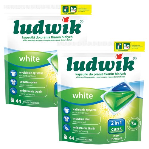 Kapsułki do prania LUDWIK 2in1 White - 88 szt.