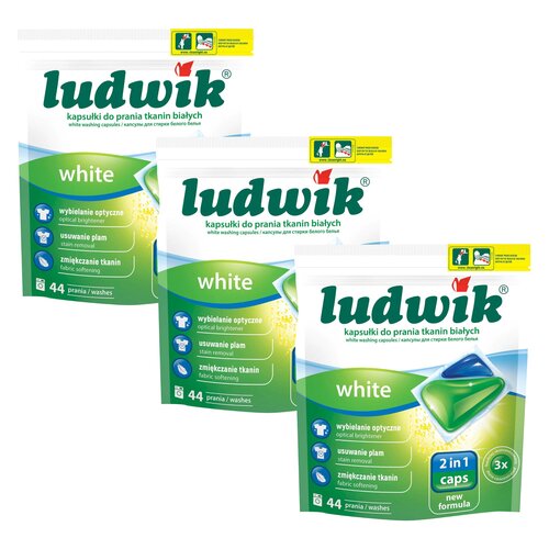 Kapsułki do prania LUDWIK 2in1 White - 132 szt.