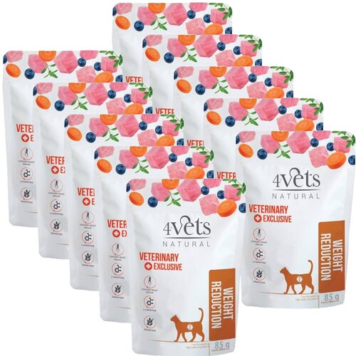 Karma dla kota 4VETS NATURAL Weight Reduction 10 x 85 g