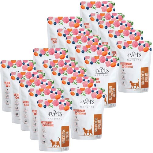 Karma dla kota 4VETS NATURAL Weight Reduction 20 x 85 g