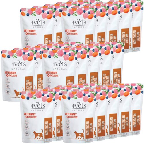 Karma dla kota 4VETS NATURAL Weight Reduction 30 x 85 g
