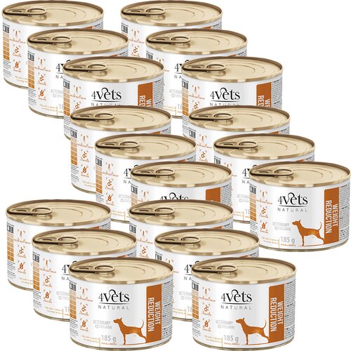 Karma dla psa 4VETS NATURAL Weight Reduction 18 x 185 g