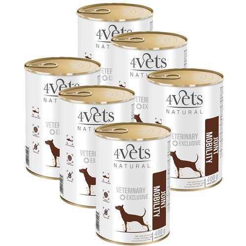 Karma dla psa 4VETS NATURAL Joint Mobility 6 x 400 g