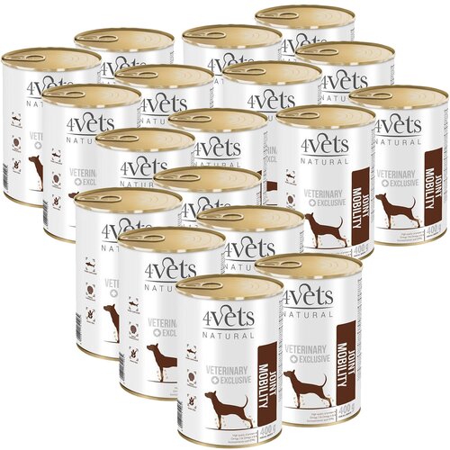 Karma dla psa 4VETS NATURAL Joint Mobility 18 x 400 g