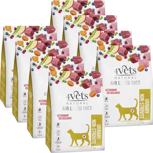 Karma dla kota suszona 4VETS NATURAL Urinary Non-struvite 8 x 1 kg