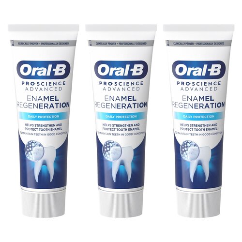 Pasta do zębów ORAL-B Pro-Science Zaawansowana Regeneracja Szkliwa Codzienna Ochrona 3 x 75 ml