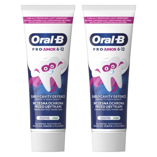 Pasta do zębów ORAL-B Pro Junior 2 x 75 ml