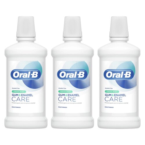 Płyn do płukania jamy ustnej ORAL-B Gum & Enamel Care Fresh Mint 3 x 500 ml