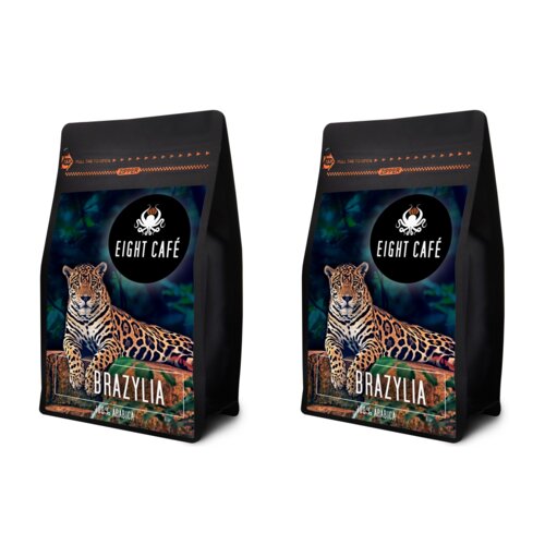 Kawa ziarnista EIGHT CAFE Brazylia Arabica 2 x 1kg (Rzemieślnicza)