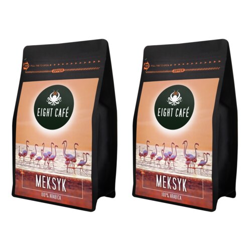Kawa ziarnista EIGHT CAFE Arabica Meksyk 2 x 1kg (Rzemieślnicza)