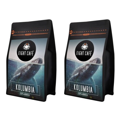 Kawa ziarnista EIGHT CAFE Arabica Kolumbia 2 x 1kg (Rzemieślnicza)