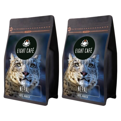 Kawa ziarnista EIGHT CAFE Arabica Nepal 2 x 1 kg (Rzemieślnicza)