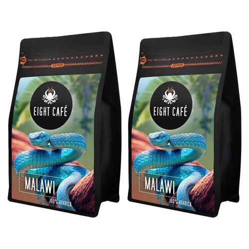 Kawa ziarnista EIGHT CAFE Arabica Malawi 2 x 1 kg (Rzemieślnicza)