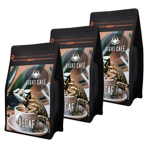 Kawa ziarnista EIGHT CAFE Decaf Arabica 3 x 1 kg (Rzemieślnicza)