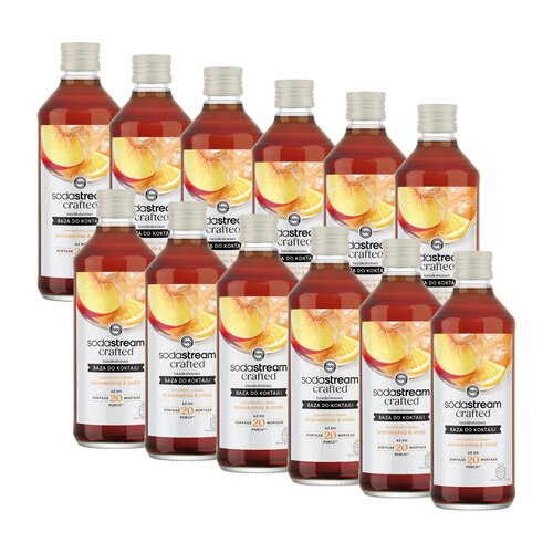 Syrop do saturatorów SODASTREAM Crafted Brzoskwinia i Imbir 12 x 330 ml
