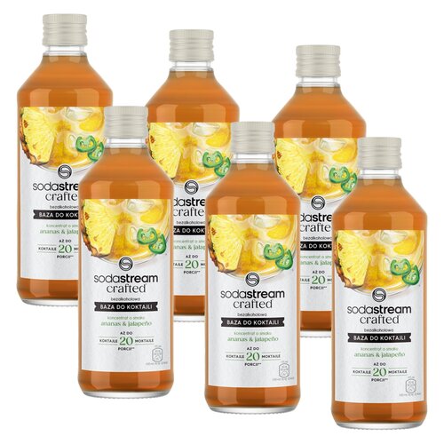 Syrop do saturatorów SODASTREAM Crafted Ananas i Jalapeno 6 x 330 ml