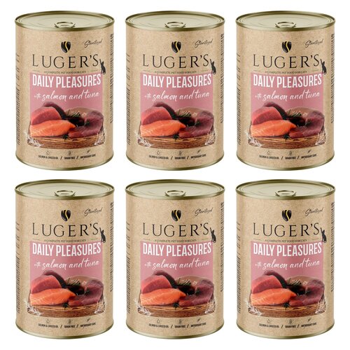 Karma dla kota LUGER'S Daily Pleasures z łososiem i tuńczykiem 6 x 400 g