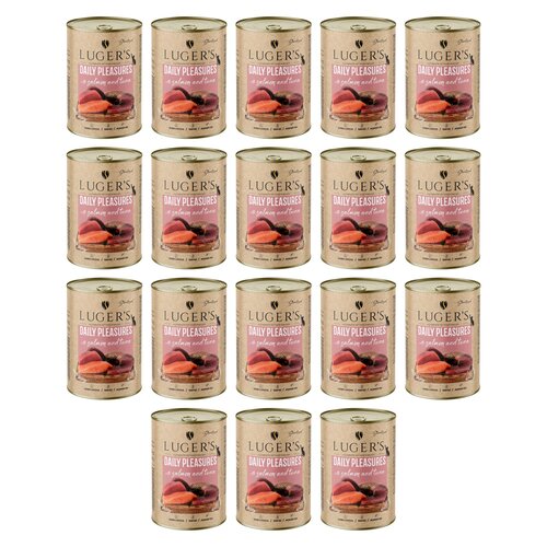 Karma dla kota LUGER'S Daily Pleasures z łososiem i tuńczykiem 18 x 400 g