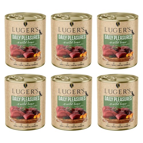 Karma dla psa LUGER'S Daily Pleasures z dzikiem i dynią 6 x 800 g