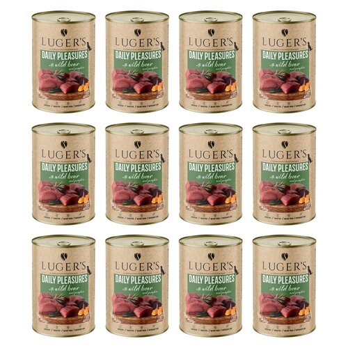 Karma dla psa LUGER'S Daily Pleasures z dzikiem i dynią 12 x  400 g