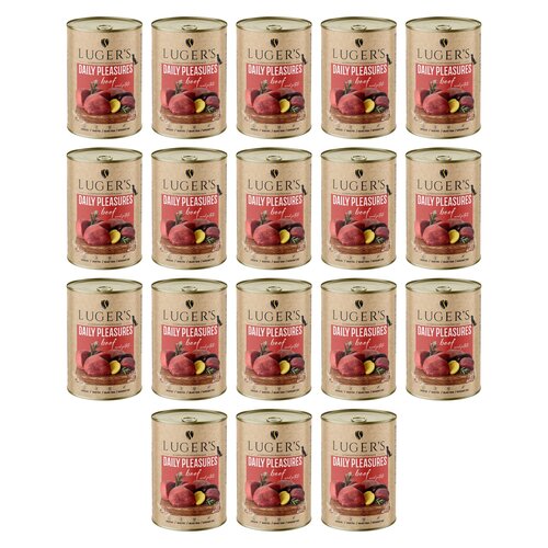 Karma dla psa LUGER'S Daily Pleasures z wołowiną i ziemniakami 18 x 400 g