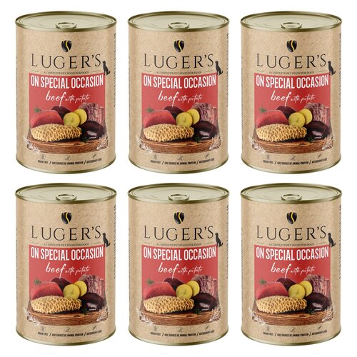 Karma dla psa LUGER'S On Special Occasion Wołowina z ziemniakami 6 x 400 g