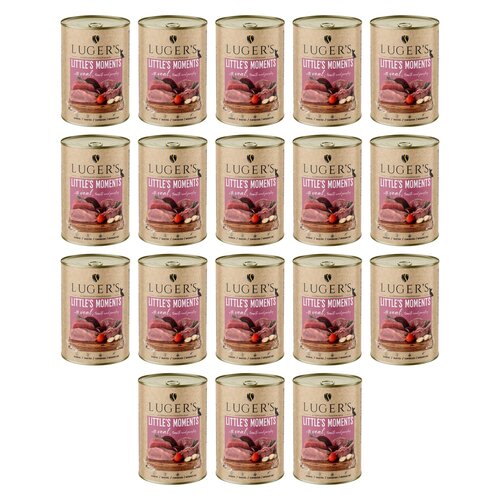 Karma dla psa LUGER'S Little's Moments z cielęciną, pomidorem i pietruszką 18 x 400 g