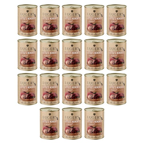 Karma dla psa LUGER’S Little's Moments Przepiórka z żurawiną 18 x 400 g