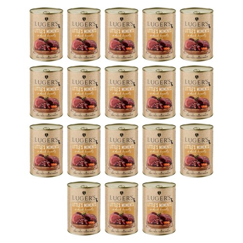 Karma dla psa LUGER’S Little's Moments Serce z kaczki i marchewką 18 x 400 g