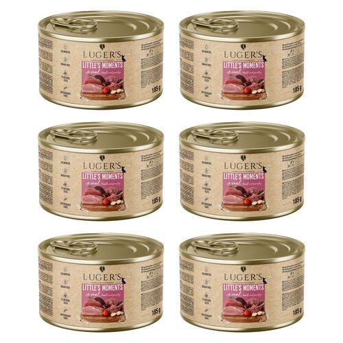 Karma dla psa LUGER'S Little's Moments z cielęciną, pomidorem i pietruszką 6 x 185 g