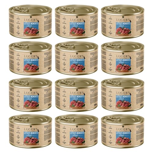Karma dla psa LUGER’S Little's Moments Jagnięcina z ryżem brązowym 12 x  185 g