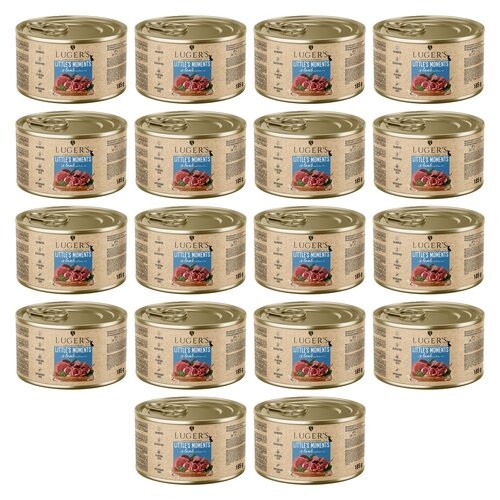 Karma dla psa LUGER’S Little's Moments Jagnięcina z ryżem brązowym 18 x 185 g