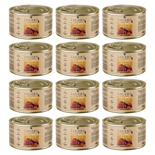 Karma dla psa LUGER’S Little's Moments Serce z kaczki i marchewką 12 x  185 g