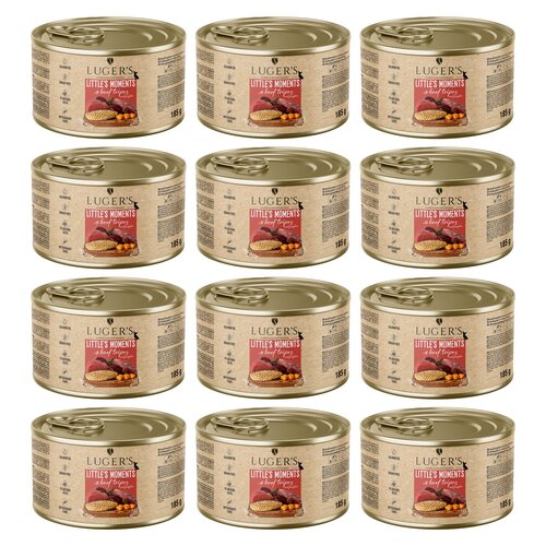 Karma dla psa LUGER'S Little's Moments z żołądkami wołowymi i dynią 12 x  185 g