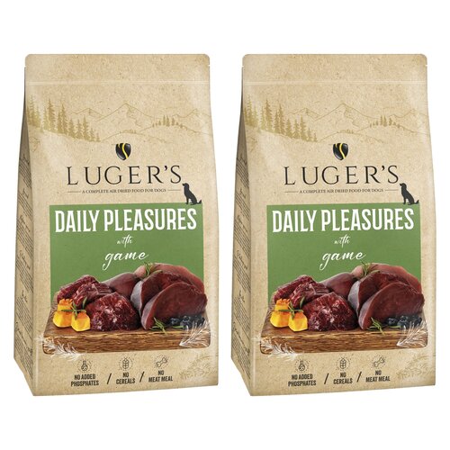 Karma dla psa suszona LUGER'S Daily Pleasures Dziczyzna 2 x 9 kg