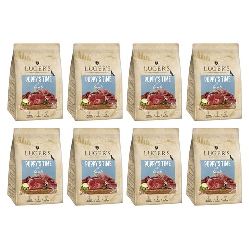 Karma dla psa suszona LUGER'S Puppy's Time Jagnięcina z dorszem 8 x 3 kg