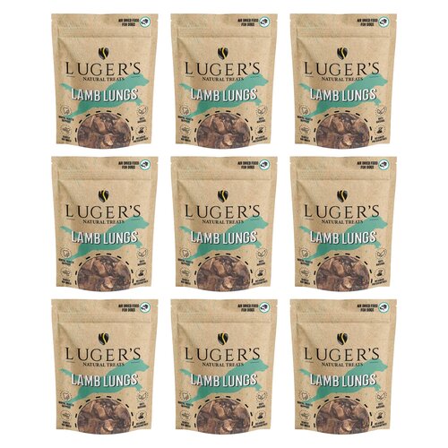 Gryzak dla psa LUGER’S Natural Treats Płuca jagnięce 9 x 100 g