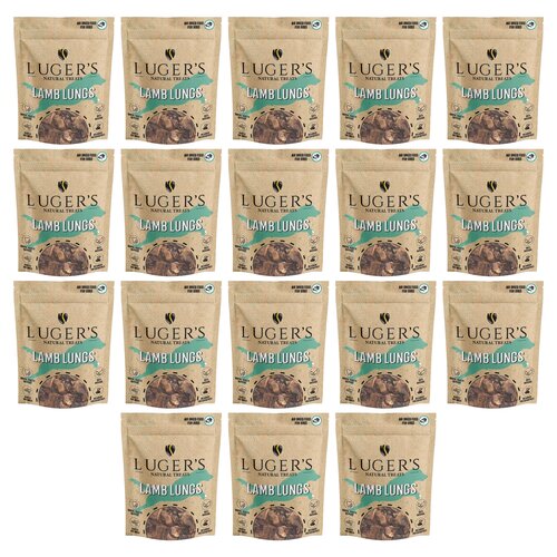 Gryzak dla psa LUGER’S Natural Treats Płuca jagnięce 18 x 100 g