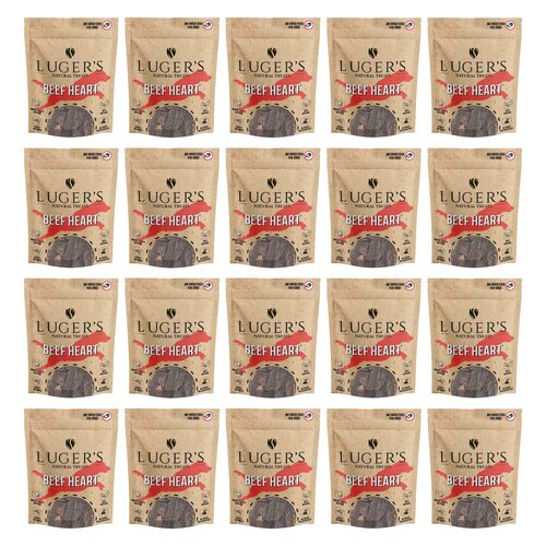 Gryzak dla psa LUGER’S Natural Treats Serca wołowe 20 x 100 g