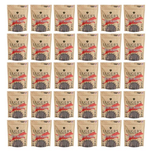 Gryzak dla psa LUGER’S Natural Treats Serca wołowe 30 x 100 g