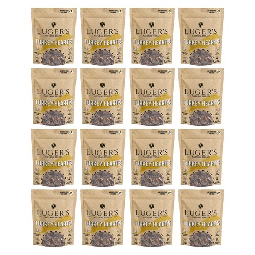 Gryzak dla psa LUGER’S Natural Treats Serca z indyka 16 x 150 g