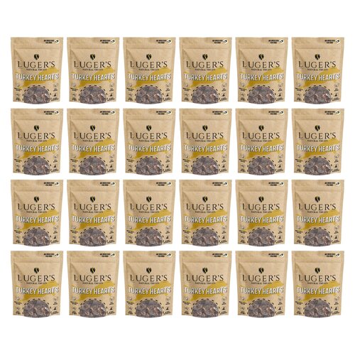 Gryzak dla psa LUGER’S Natural Treats Serca z indyka 24 x 150 g