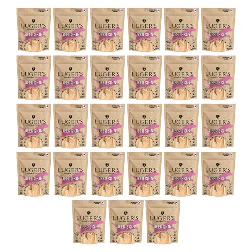 Gryzak dla psa LUGER’S Natural Treats Skóra jelenia 27 x 100 g