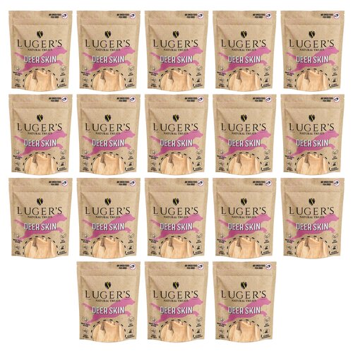 Gryzak dla psa LUGER’S Natural Treats Skóra jelenia 18 x 100 g