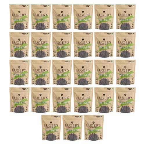 Gryzak dla psa LUGER’S Natural Treats Wątroba cielęca 27 x 150 g